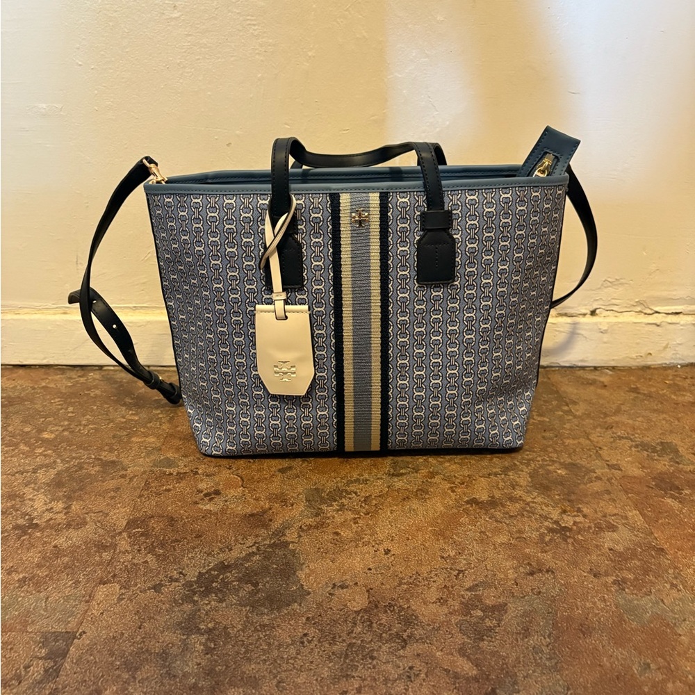 Tory Burch Blue Satchel Crossbody
